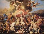 POUSSIN, Nicolas Triumph of Neptune and Amphitrite oil painting on canvas